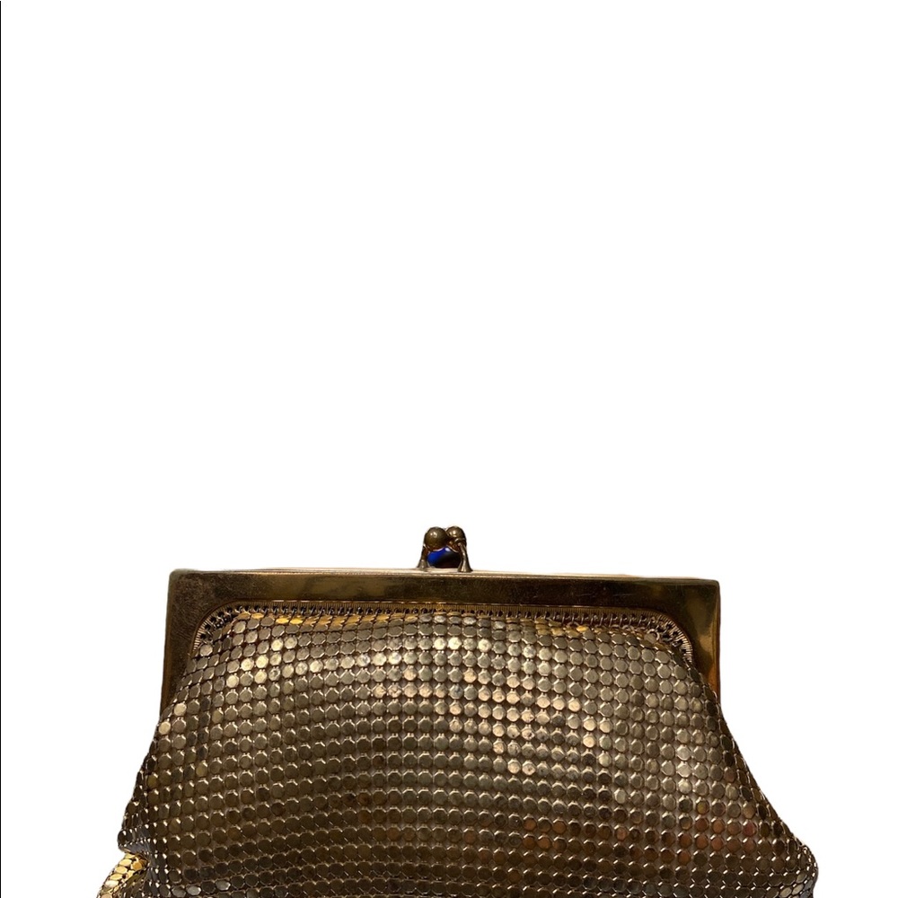 Whiting And Davis Gold Mesh Small Purse - image 7